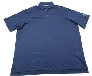 GREYSON Golf Polo Shirt Mens 2XL Navy Blue Short Sleeve Classic Fit Stretch